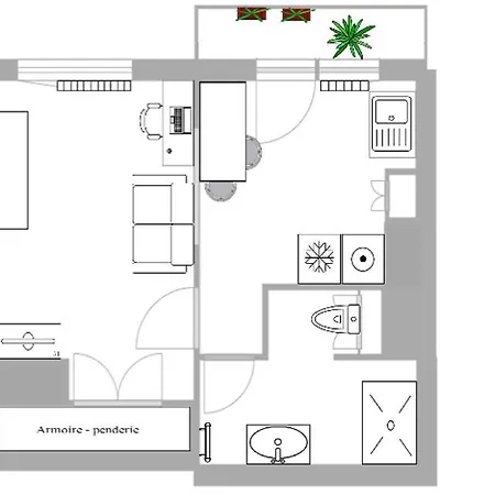 Apartmán Le Studio Des Potiers *